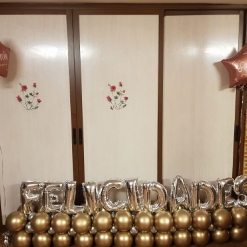 arco de globos 50 cumpleaños madrid