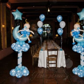 Decoracion con globos bautizo madrid 12