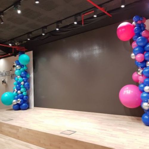 COLUMNA ORGANICA CON GLOBOS MADRID