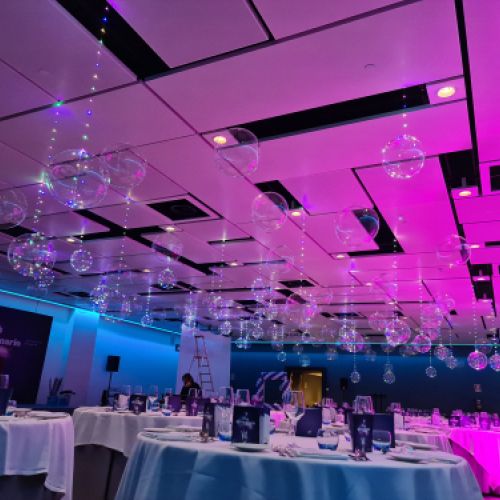 globos con led en el techo madrid