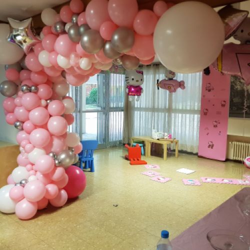 decoracion con globos hello kitty madrid