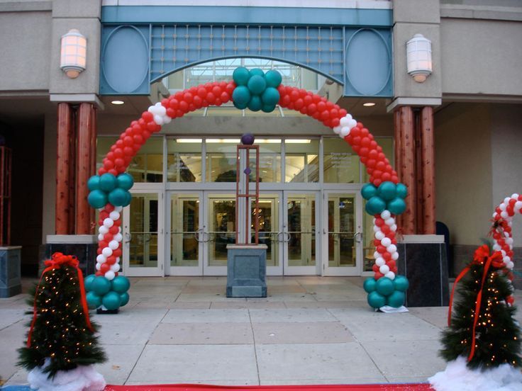 DECORACION CON GLOBOS PARA NAVIDAD