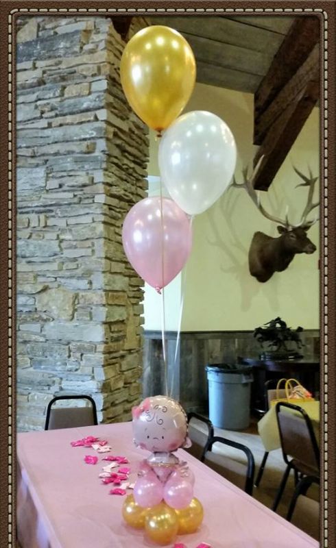 DECORACION CON GLOBOS PARA BAUTIZOS